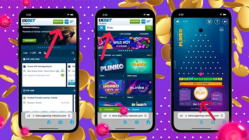 plinko game 1xbet